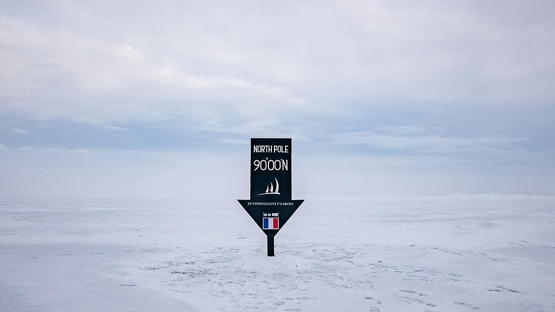 Le pôle Nord géographique