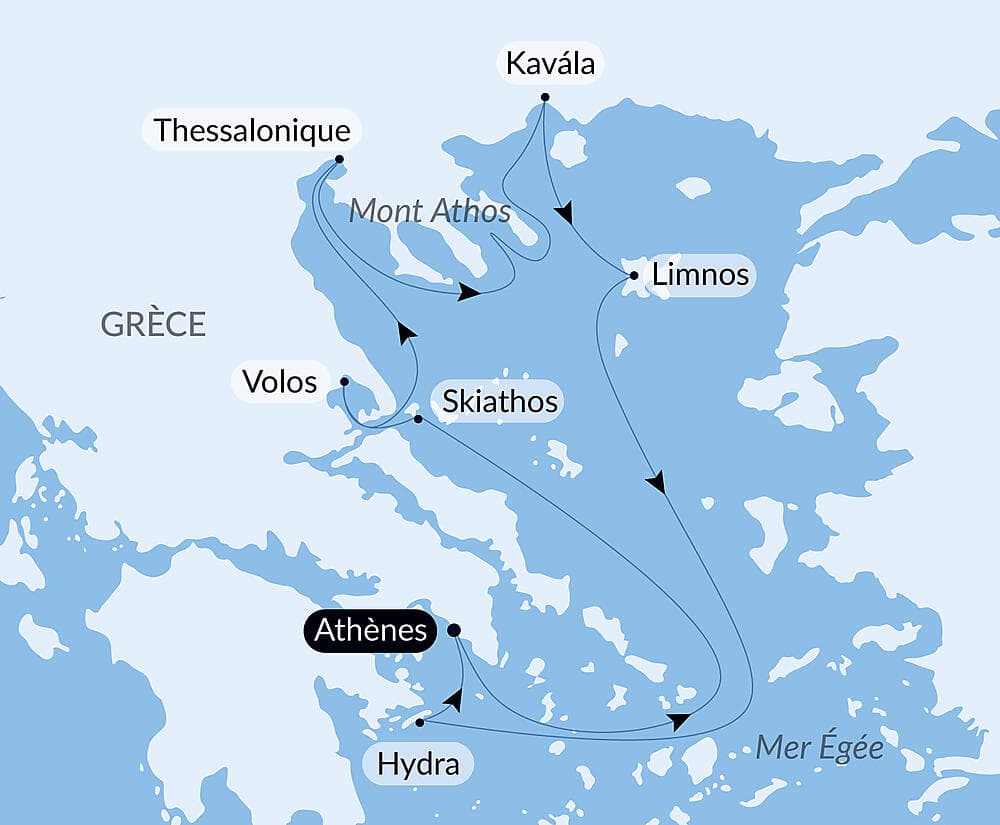 Les îles grecques avec Nemanja Radulovic et ses amis null