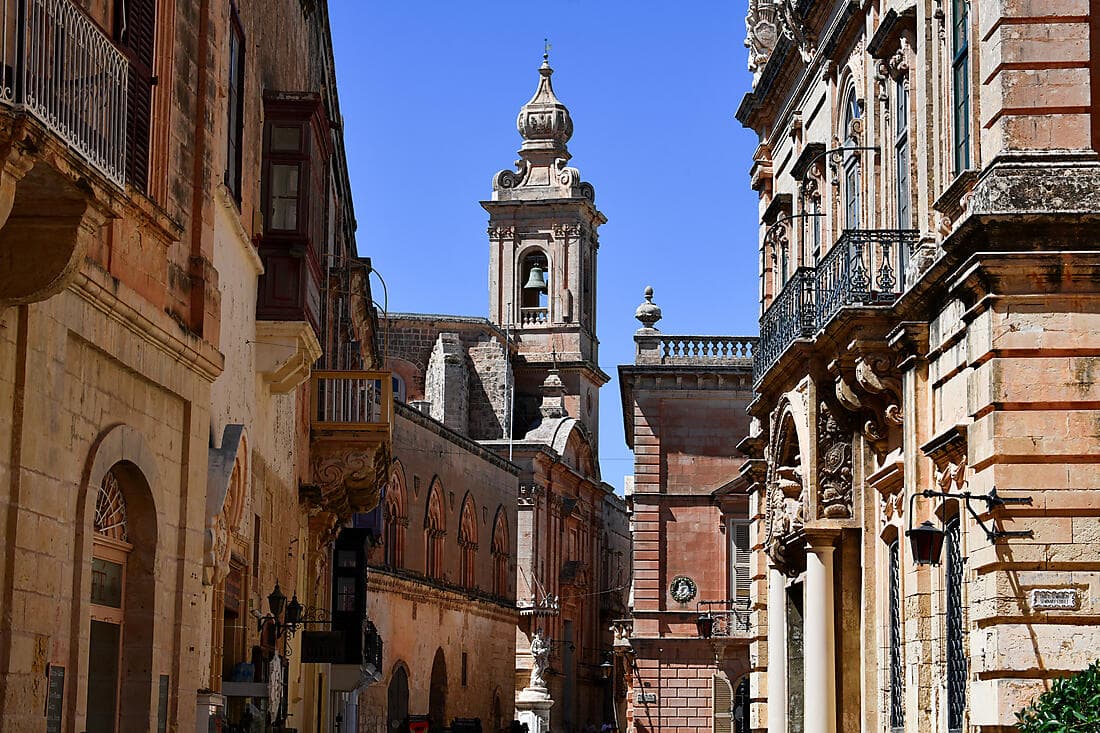 Visite de Mdina et du palazzo Parisio